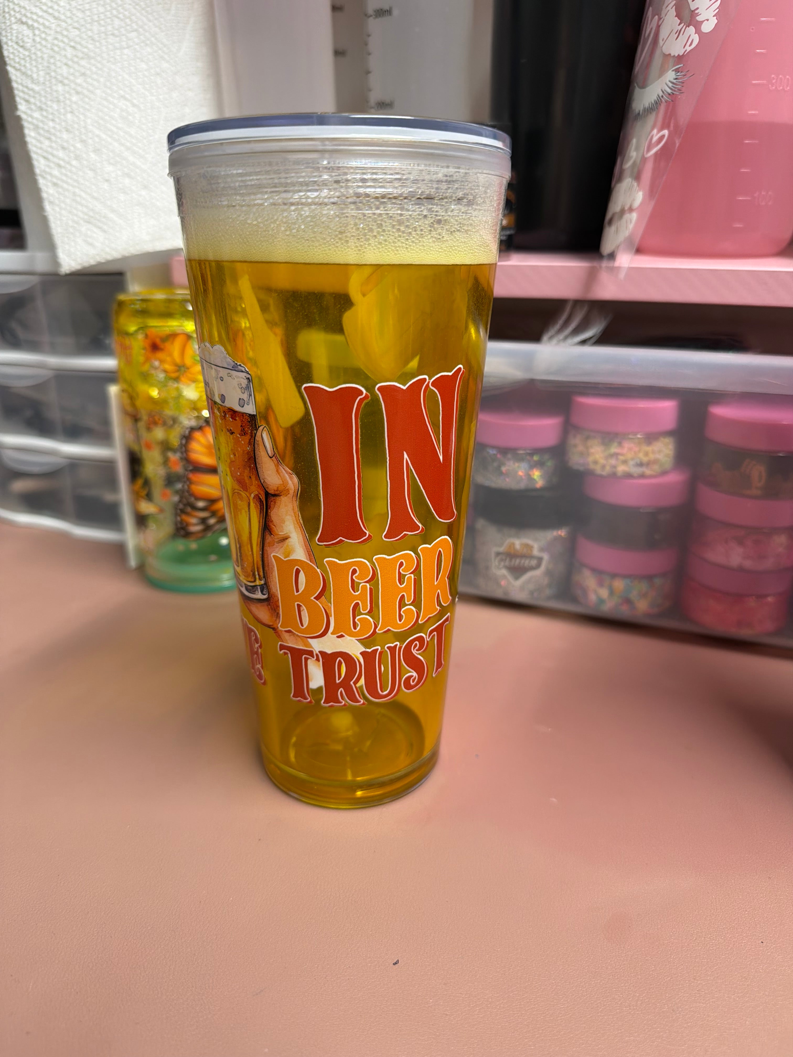 24 OZ IN BEER WE TRUST CUP