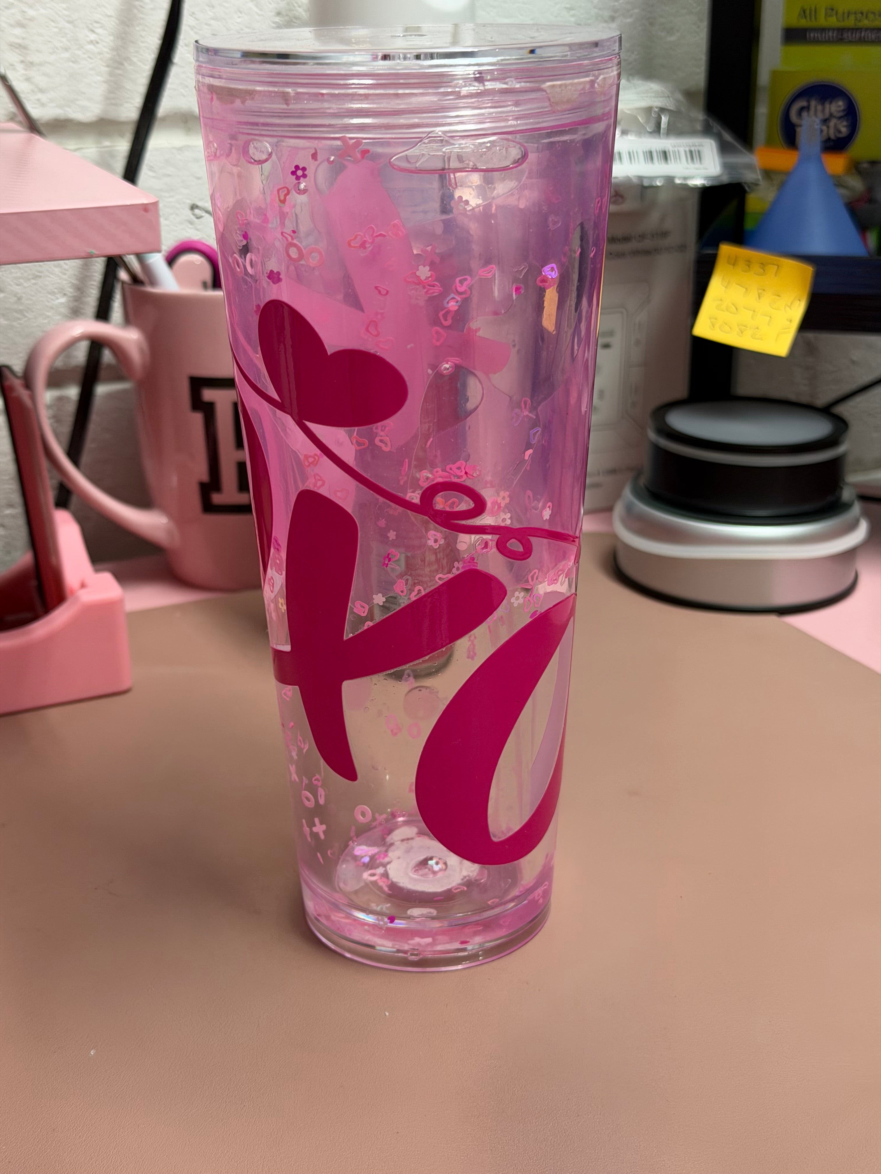 24 Oz Pink Xo Lava Cup