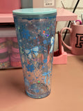 24 Oz Blue Lava Bow Cup