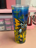 24 OZ Blue And Yellow Lava Batman